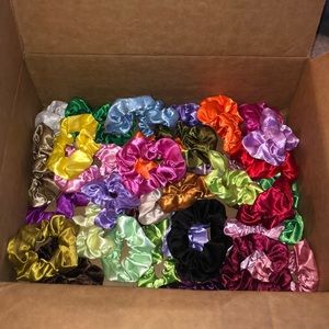 35 satin scrunchies